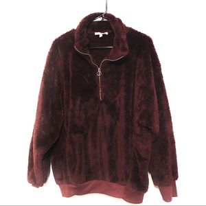 Express plush hoodie